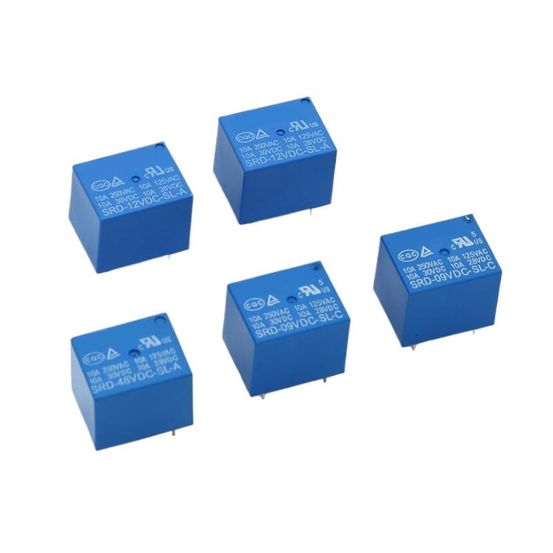 Relais SRD-05VDC-SL 4Pin en lot de 50 pour circuits imprimés