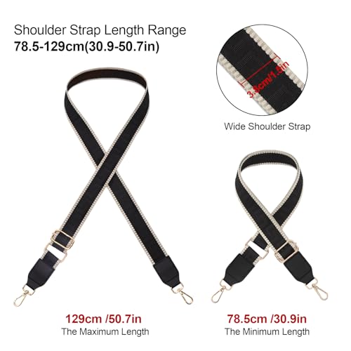 Image of Long Keeper Purse Strap Wide 3.8cm Shoulder Strap Crossbody Bag Strap Replacement Adjustable Guitar Straps for Women Handbags