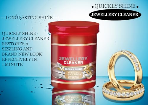 Jewellery Cleaner Solution Liquid Effective Ring Cleaning Bath With Basket Cleans And Shines Gold Silver Gemstones Jewel Platinum Diamonds Earring Watch Fine Dress Jewelry Restores Brilliance (145ml)