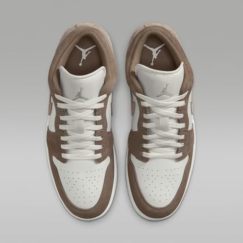 Image of Air Jordan 1 Low Men's Shoes (Olive Grey /Summit White /Pale Ivory /Enigma Stone)