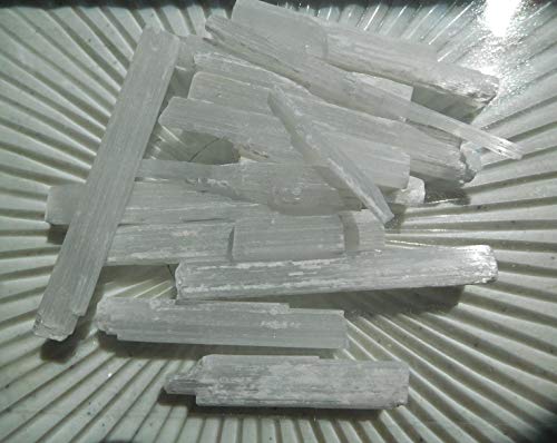 Selenite Blades - Large Under 1" Thick - 100% Crystal Life+Love! Cleansing Charging Forever! (1 Pound)
