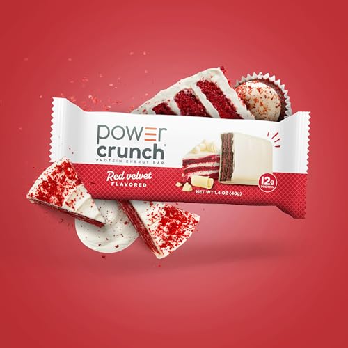 Image of Power Crunch Protein Energy Wafer Bars, Red Velvet, 1.4 Ounce (12 Count)