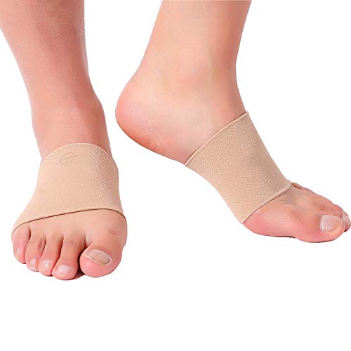 Doc Miller Premium Arch Support - 1 Pair Plantar Fasciitis Brace For Foot Care, Heel Spurs, Feet Pain, Flat Arches And Foot Arch Support For Relief And Recovery - Skin Color - Medium Size #TOP2