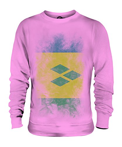 Sweat homme femme Saint-Vincent-Et-Les-Grenadines pull dégradé col rond