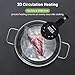 KitchenBoss Wifi Sous Vide Cooker: Ultra-quiet Sous Vide Machine Immersion Circulator APP Control, IPX7 Waterproof All-stainless Steel 1100W Sous Vide Precision Cooker Fast-Heating, Carbon Black