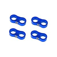 Asudaro Collier Séparation Tuyau AN4-AN10 - 4 Pièces Aluminium, Pinces Montage Conduite Carburant