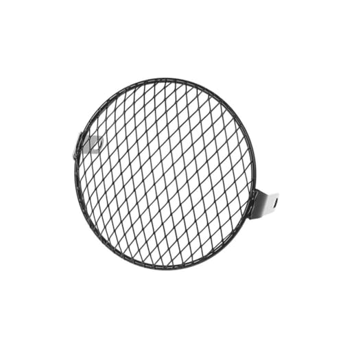 YNTIME Protector de faro Vintage Universal para motocicleta, cubierta de lámpara de luz de parrilla Retro, cubierta protectora de red para faro (Color : B)