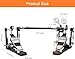 Tipatyard Double Bass Drum Pedals Double Drum Pedal for Drum Set Kit and Electronic Drums | Single Chain