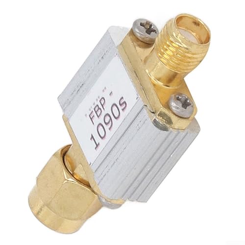 Filtro de paso de banda ADS B frecuencia de 1090 MHz con ancho de banda de 30 MHz, para conector de interfaz SMA, material metálico, optimizado para recepción de señal estable y supresión de