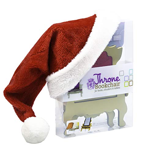 Book Chair & Tablet Reading Holder. Adjustable Stand for iPad, Cookbook or e-Reader. Great Christmas or Birthday Gift for Home, Bedroom or Office - Gold