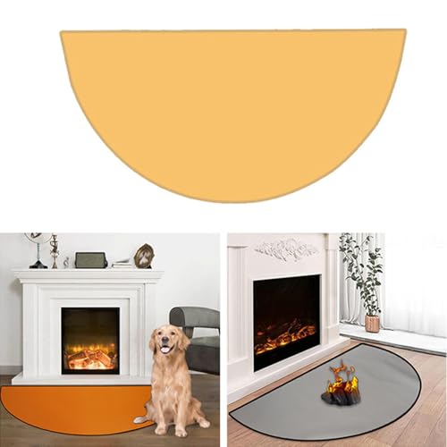Tapis de cheminée isolant thermique pour protéger le sol des étincelles - 3