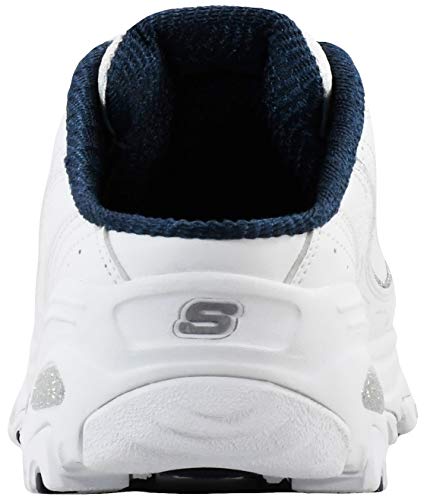 Image of Skechers Women's D'Lites Bright Sky Sneaker | Air-Cooled Memory Foam Insole, Cushioned midsole with flexible outsole, Sporty fashion sneaker with open back design
