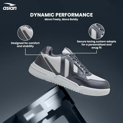Image of ASIAN Cruzer-02 Men's Sneakers | Stylish Walking Sneakers for Boys & Men | Strong Grip, Comfort Sneakers | Lightweight, Durable Casual Shoes, Travel & College