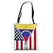 Venezuela American Flag zip Tote Bag