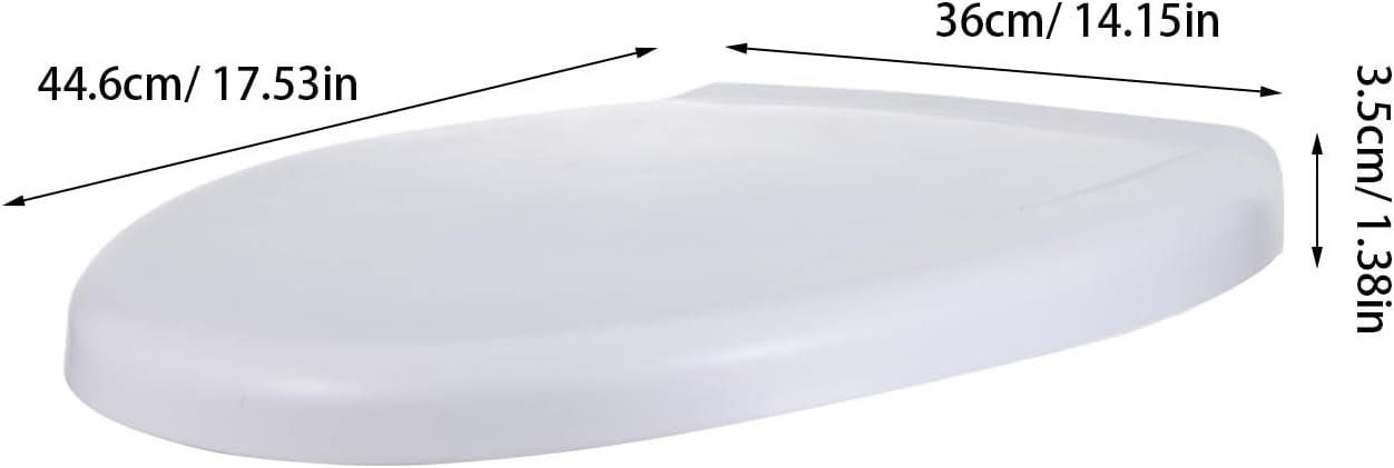 Soft Touch Toilet Seat Cushion Cover for Seniors Foam Padded Bathroom Replacement Lid Comfortable and Easy Install Home Restroom Essential 44x35cm