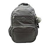 Mochila Tac Tel Reforçada Cinza para Notebook 14 Polegadas Tecido Resistente e Impermeável Leve para Trabalho Faculdade Escola e Viagem Compartimentos Organizados e Alças Acolchoadas Confortável 21L