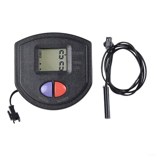 Repuesto de contador paso a paso con monitor de pantalla LCD, equipo de fitness, bicicleta, computadora, calorías, distancia, entrenamiento, temporizador, velocidad, hogar