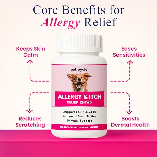 Image of Petroyale Dog Allergy & Itch Chews Relief Supplement & Dog Daily One, All-in-One with Probiotics - Anti Itch for Dogs, Dog Itching Relief Chews,s, Joint Supplement, Gut Health & Immunity Booster