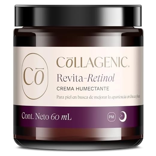 Crema Antiarrugas 60ml. 3% Retinol Complejo, Colageno Hidrolizado - COLLAGENIC Crema Facial Humectante, Antiarrugas y Disminuye las líneas de Expresión, Skin care para la noche