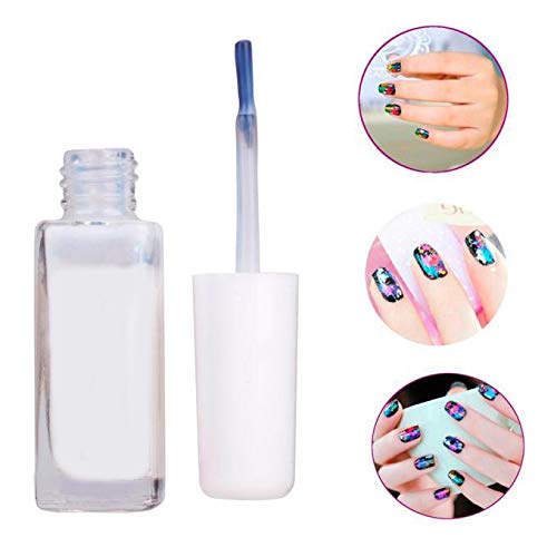 1Pc Foil Glue Art Star Adhesive Sticker For Nail Transfer White Tips Nail For Split Nails Natural #TOP2