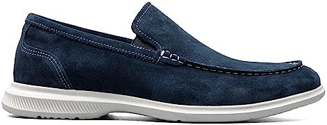 Florsheim Men's, Hamptons Moc Toe Venetian Loafer Navy Suede 11.5 M | Image 1