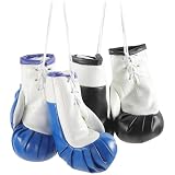 WOFASHPURET 2 Paar Mini-Boxhandschuhe-anhänger Mini Boxhandschuhe Schlüsselanhänger Boxparty-Dekorationen Mini-Boxhandschuhe Autozubehör Winzige Boxhandschuhe Schlüsselbund PVC Empfindlich
