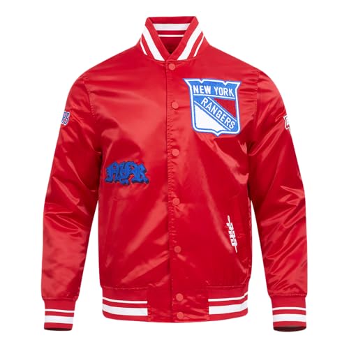Image of Pro Standard Mens NHL Old English Satin Jacket