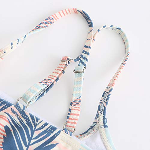 Image of Girls Two Piece Swimsuits Rainbow Bikini Sets Adjustable Strap Bathing Suits
