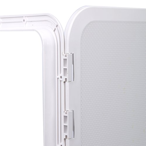 Amarine Made Boat Hatch 24" X 14", 180 Degree Lid Hinge Boat Deck Hatch, Marine Hatch With Non Slip Surface, Durable Construction Boat Access Hatch & Lid, Weatherproof And Easy To Install, White #TOP6