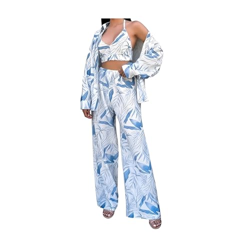 [WRJAHCG] ���[���E�F�A ���f�B�[�X3�s�[�X�Z�b�g �p�W���}�g���s�J�����[�t�v�����g �n���^�[�u���g�b�v�����C�h���b�O�p���c���I�[�o�[�V���c �Ă̊O�o�ł��镔����,A blue white,S(40~50kg)