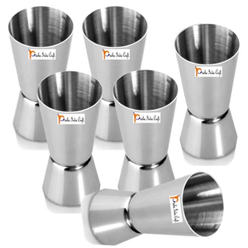 Buy Prisha India Craft Stainless Steel Double Side Jigger Shots Peg