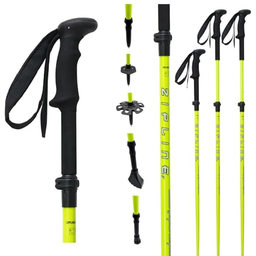 Zipline Ski Graphite Hybrid Trekking Poles for Hiking &ndash; Lightweight, Durable Poles with Soft EVA...