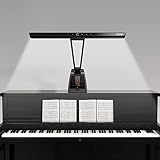 klavierlampe gold 💡【Flexible und einstellbares Lichtarme und Lichtplatten】: Der Leuchtenarm lässt sich um 90° nach oben und unten verstellen, das Leuchtenpanel um 60° nach oben und unten. So können Sie je nach Bedarf den besten Winkel wählen. Außerdem sorgen das Gegengewicht und die rutschfesten Aufkleber auf dem Sockel dafür, dass das Klavier fest auf dem Klaviertisch steht.