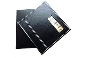 Scrapbook Photo Booth Album Retro Guest Book for Strips with 40 White Pages