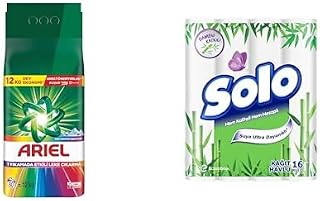 Ariel Dağ Esintisi Renklilere Özel 12 kg Hızlı Çözünme x1 + SOLO 16'lı x1