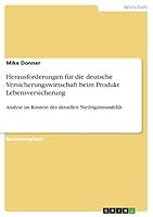 Herausforderungen Fur Die Deutsche Versicherungswirtschaft Beim Produkt Lebensversicherung 3656874778 Book Cover