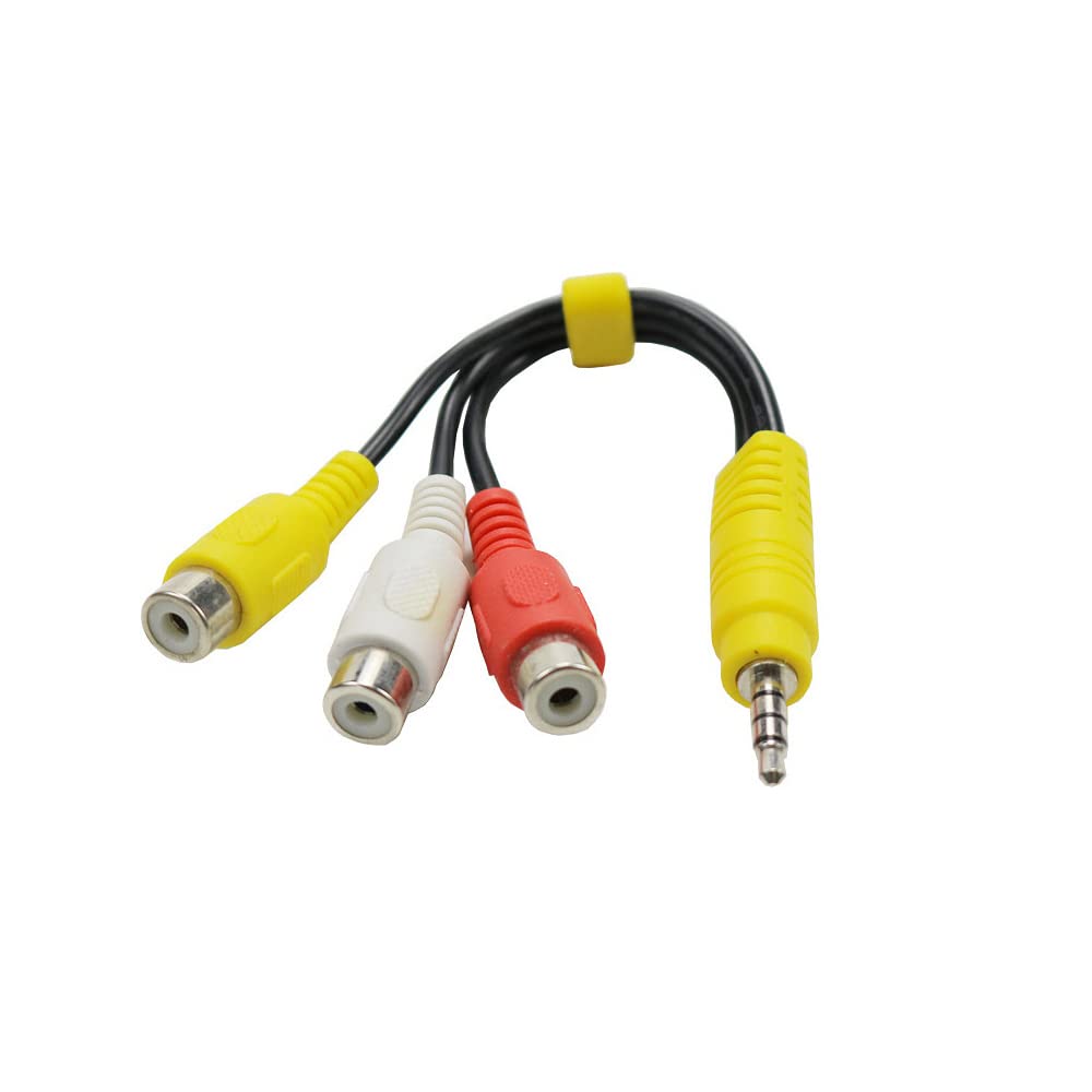 Amazon | 3.5mm RCA変換ケーブル 3.5 MMプラグオスto 3 RCAメス