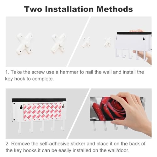 Colgador de llaves de pared para solucionar el desorden en pasillo 4