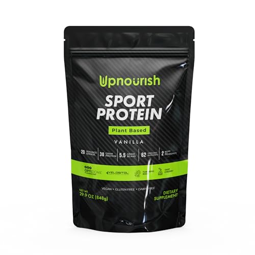 Vegan Sport Protein Powder Vanilla – 30g Plant Based Protein,