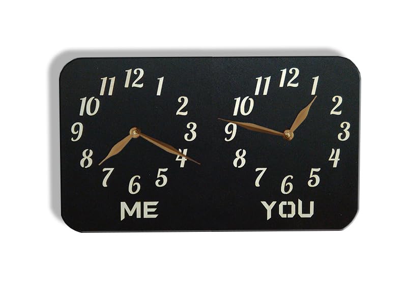monastar Dual Time Zone Wall Clock image product image