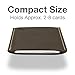 Modern Carry Slim Leather Wallet – Minimalist Card Holder for Men & Women – Front Pocket Design – Easy Card Access by Bottom Push – Premium Leather – Full Protection (Brown)