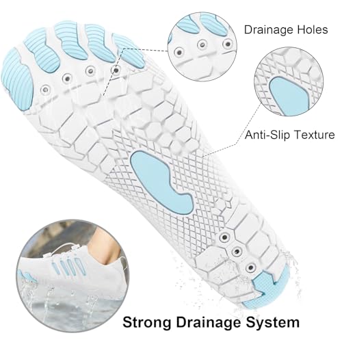 Image of barefoot hiking shoes for women men professional water shoes for women men barefoot hiking shoes for travel wide toe slip resistant breathable