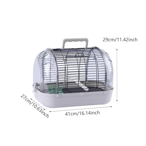 Cage pour oiseaux transparent et démontable accessoire perroquets conures