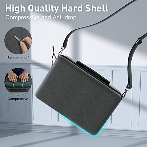 Vori Case For Oculus Quest 2 Fit Elite Strap, With Silicone Face Cover & Len Protector, Portable Hard Carrying Case For Meta Quest 2 Vr Headset And Controller Accessories, For Travel And Home Storage #TOP5