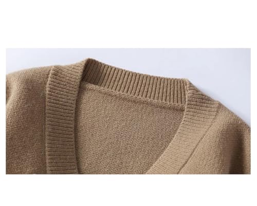 Men's V-Neck Long-Sleeved Knitted Cardigan Fashionable in Fall and Winter Japanese Style and Versatile2