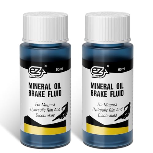Liquide de frein à huile minérale de qualité supérieure - 120 ml - Pour MAGURA MT5, MT7, MT8, MT2, etc. - Freins à disque hydrauliques Blood