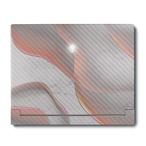 Image of MightySkins Carbon Fiber Skin Compatible With Alienware X16 R1 (2023) Full Wrap Kit - Bubble Marble | Protective, Durable Textured Carbon Fiber Finish | Easy To Apply & Change Styles | Made in the USA