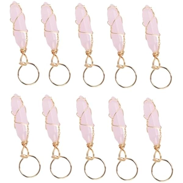 RiToEasysports Akcesoria Warkocze Hairring Dreadlock Hairdressing Fryzura Ferules Nosiciel Włosów dla Kobiet Młodych Dziewcząt Modne Włosy na Imprezy Materiał ze Stopu (XK-1)