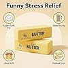 Slow Rebound Cute Butter Squeeze Stress Balls, 2026 New Squeeze Ball Realistic Butter Stick Soft Squeeze Toys, Upgrade Stress Relief Fidget Toys Wet Slow Rebound Stress Relief Toy (1, Yellow) (1Pcs) #1