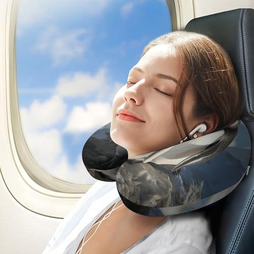 Almohada de viaje espuma viscoelástica tamaño único miniatura 3